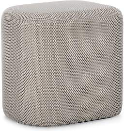 Pouf Darya aus Waben-Stoff, gepolstert, modern,