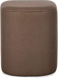 Pouf Darya aus Waben-Stoff, modern gepolstert,
