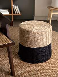 Pouf HANSE HOME "Looma, Jute", gold