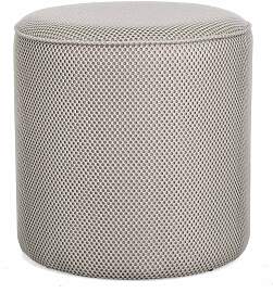 Pouf Olesya aus Waben-Stoff, modern gepolstert,