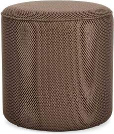 Pouf Olesya aus Waben-Stoff, modern gepolstert,