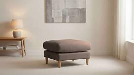 Pouf OTTO HOME "Finnian", braun, B:70cm
