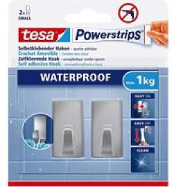 Powerstrips Chrom Metall B/H/L: ca. 2,2x4,2x1,6 cm