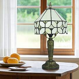 Ppbmocw Tiffany Tischlampe,8 Zoll Retro Stained