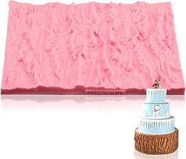 Prägematte Fondant,Fondant Glätter Set,Baumrinde 