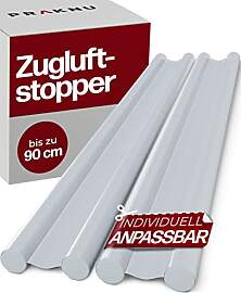 Praknu 2 Zugluftstopper für Türen bis zu 90cm -