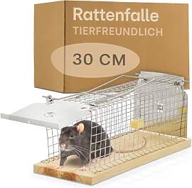 Praknu Rattenfalle Lebendfalle 30 cm Groß aus