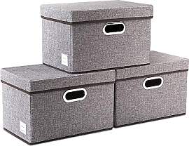 PRANDOM Aufbewahrungsbox mit Deckel,Faltbarer
