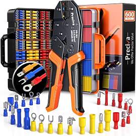Preciva Crimpzange Set mit 600 Teilen (490