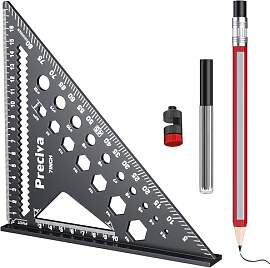 Preciva Zimmermannswinkel, Winkelmesser Set