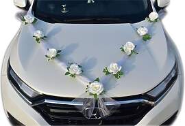 Premium Autoschmuck Hochzeit Motorhaube Braut