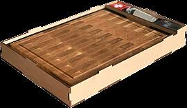 Premium Schneidebrett-Set | Stirnholz aus Eiche