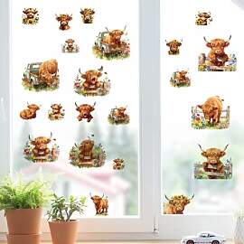 PRESSINART 8 Bögen 8 Stile Highland Cow