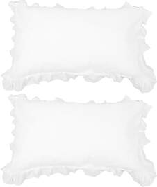 PRETYZOOM 2 Stück Kissenbezüge mit Rüschen