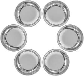 PRETYZOOM Edelstahl Teebeutel Untersetzer 6Er Set