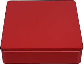PRETYZOOM Quadratische Blechdose 7.87X7.87X2.17In