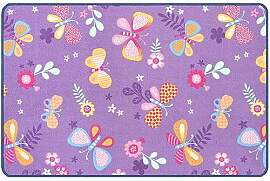 Primaflor Kinderteppich - Papillon, Lila,