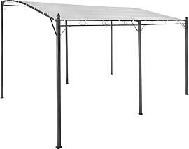 Primaster Anbaupavillon Pergola weiß Pavillon