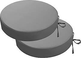 PRIMEPATIO Stuhlkissen Rund 2er-Set – 35x35 cm