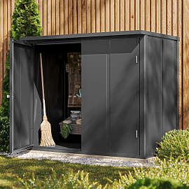 PRIMEYARD 156 x 84 cm Gartenschrank, anthrazit -