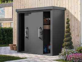 PRIMEYARD 180 x 78 cm Gartenschrank L, anthrazit - 