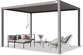 PRIMEYARD Pergola 3x4 m Aluminium-Pfosten mit