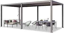 PRIMEYARD Pergola 3x6 m Aluminium-Pfosten mit