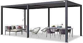 PRIMEYARD Pergola 3x6 m Aluminium-Pfosten mit