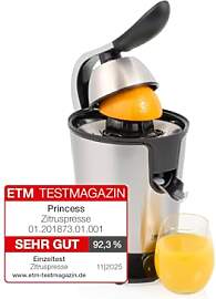 Princess Edelstahl-Zitruspresse, 1000W, 2