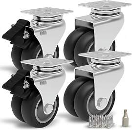 PRIOstahl Möbelrolle 50mm Set Schwerlastrolle