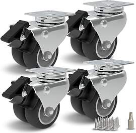 PRIOstahl Möbelrolle 50mm Set Schwerlastrolle