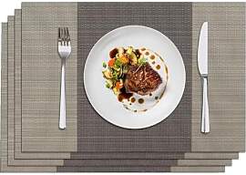 Privalace Platzsets Abwaschbar 4er Set,Gewebte