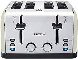 PRIXTON 4 Slice Toaster 1900W mit 4 extra breiten