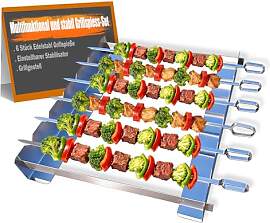 Professional Grillspieße Edelstahl-Set,