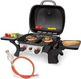 ProfiCook Gasgrill mit 2 Edelstahlbrennern |