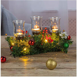 Profiline - LED-Weihnachtsgesteck in Grün - (B)46 