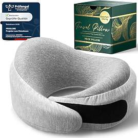 Proglobe Luxe Reisekissen aus Memory-Schaum,