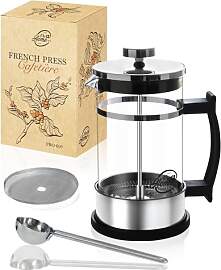 Pro@Home43® French Press 0,6 L aus Glas &