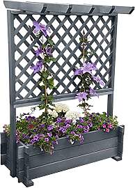 Promadino Rankkasten mit Pergola, grau