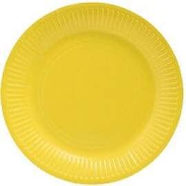 PROnappe Pappteller gelb Ø 23,0 cm, 20 St.