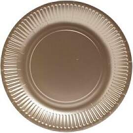 PROnappe Pappteller gold Ø 23,0 cm, 10 St.