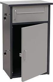 PROREGAL Paketkasten mit 2 Fächern HxBxT