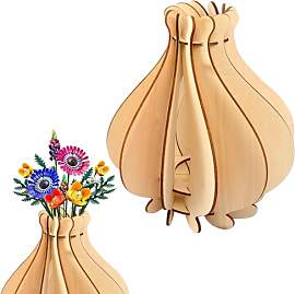 prota 3D Vase Holz Bouquet Vase für