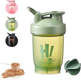 Protein-Shaker-Flasche, 350 ml, mit Mischkugel,