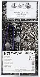 Prym 390127 Jersey Druckknöpfe 10 mm, silber, 200 
