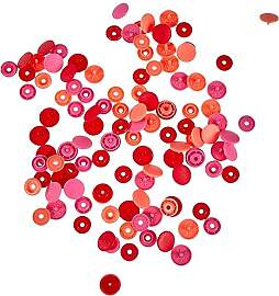 Prym 393002 Love Druckknopf Color KST 12,4 mm rot, 