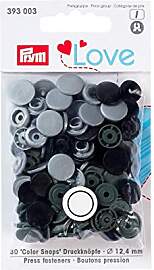 Prym 393003 Druckknopf Color, Prym Love, 12,4mm,