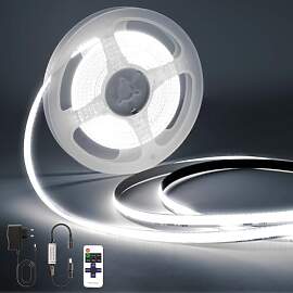 PSTAR COB LED Streifen1M, 6500K Weiß Dimmbar mit