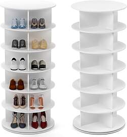 PTUWODS Drehbares schuhschrank, drehbares
