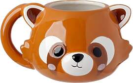 Puckator Adoramals Roter Panda Kopf geformte Tasse 